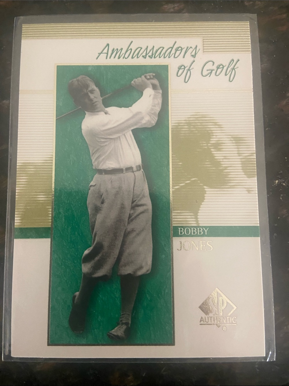 SP Authentic 'Ambassadors of Golf' Bobby Jones Trading Card - #135